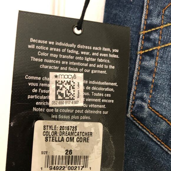 True Religion Women's Stella Mid-Rise Flap  SkinnyLeg Jeans Size 26 New With Tag - Picture 9 of 10